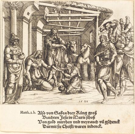 Augustin Hirschvogel, ‘The Adoration of the Magi’, 1548