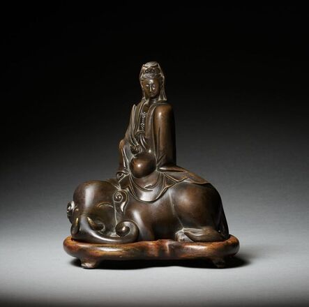 N/A, ‘Bronze Guanyin with silver inscription’, China, Qing Dynasty, 18th/19th century