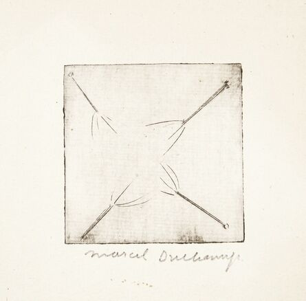 Marcel Duchamp, ‘Tiré à quatre épingles’, 1959