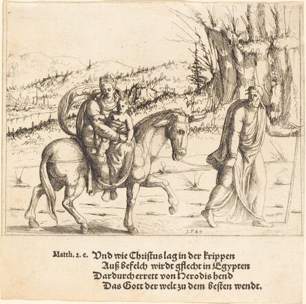 Augustin Hirschvogel, ‘The Flight into Egypt’, 1548