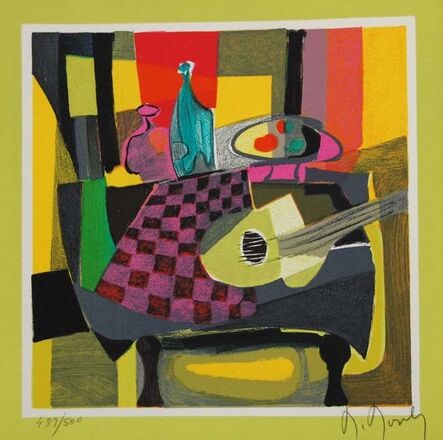Marcel Mouly, ‘Table, Guitare Et Bouteille’, 2003
