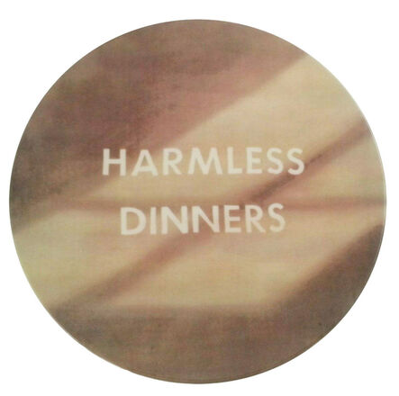 Ed Ruscha, ‘Harmless Dinners plate’, 2017