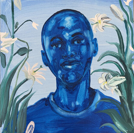 Omar Mahfoudi, ‘This is a blue world without you 2’, 2021