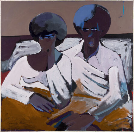 Dmitri Wright, ‘Black Couple in Bed Looking at TV’, 1971
