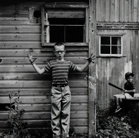Ralph Eugene Meatyard, ‘Untitled (Boy Making Gesture) [Michael and Christopher]’, 1959/1974