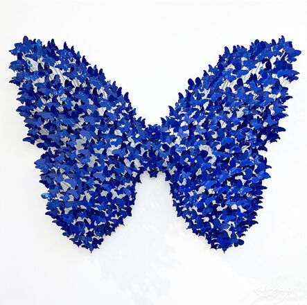 Joel Amit, ‘Circle of Life Butterfly - Blue’, 2024
