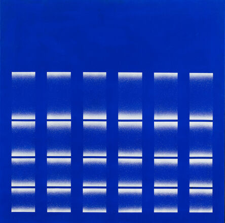 Ennio Finzi, ‘Bianco su blu’, 1966