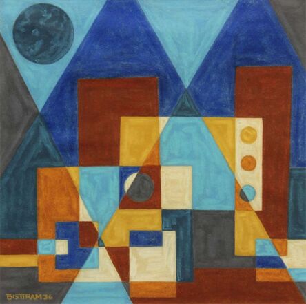 Emil Bisttram, ‘Encaustic Pyramids’, 1936