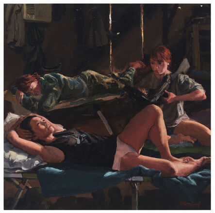Steve Mumford, ‘Female Barracks (study)’, 2016