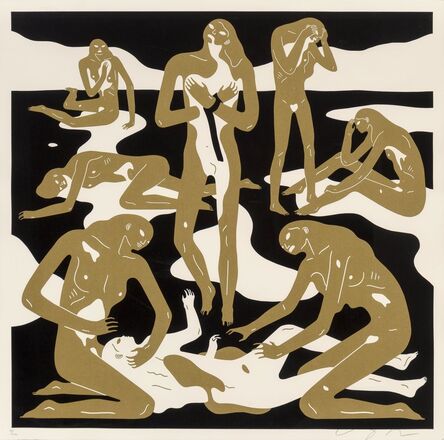 Cleon Peterson, ‘Virgins (Gold)’, 2017