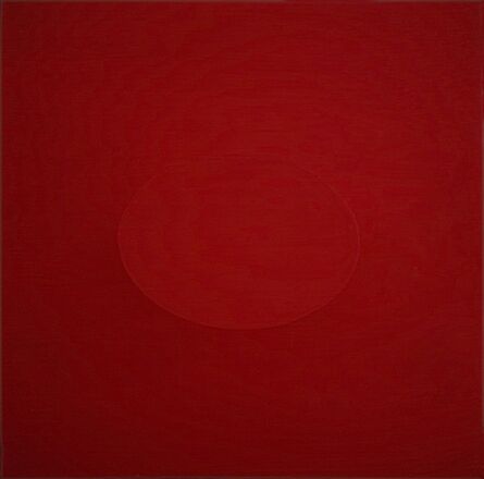 Turi Simeti, ‘Un ovale rosso (A red oval)’, 2014