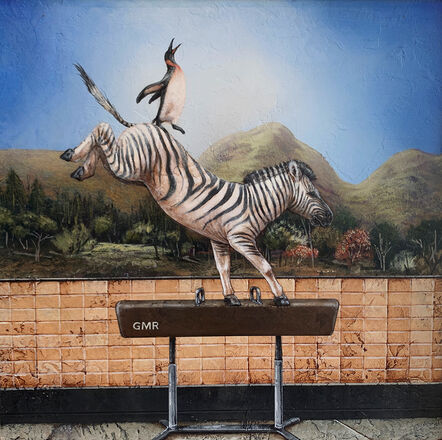 Tyson Grumm, ‘Zebra Striped Pommel Horse’, 2019