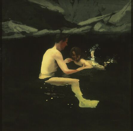 Michael Andrews, ‘Melanie and Me Swimming , 1978 – 1979’, 1978-1979