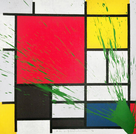 Mr. Brainwash, ‘Mondriart (Green)’, 2010