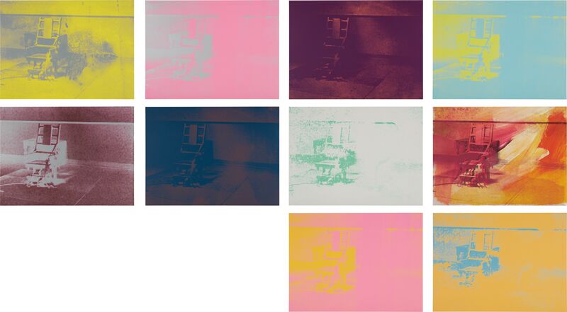 Andy Warhol, ‘Electric Chairs’, 1971, Print, The complete portfolio of 10 color screenprints on paper, Phillips