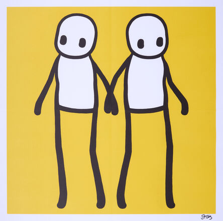 Stik, ‘Holding Hands (Yellow)’, 2020
