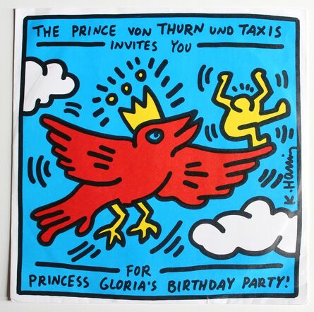 Keith Haring, ‘The Prince von Thurn und Taxis Invitation’, 1989