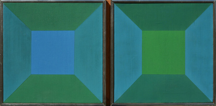 Blue and Green Squares