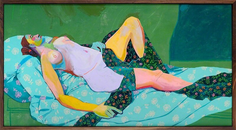 Andy Dixon, ‘Green Nude’, 2014, Painting, Mixed media on canvas, Initial Gallery Vancouver