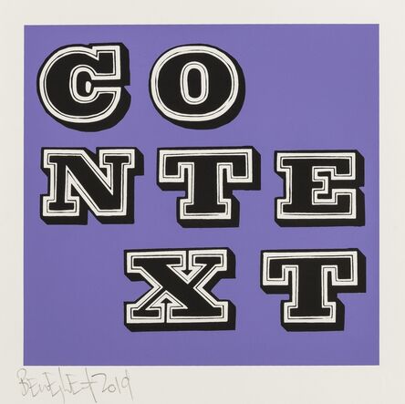 Ben Eine, ‘Context (Lilac)’, 2019