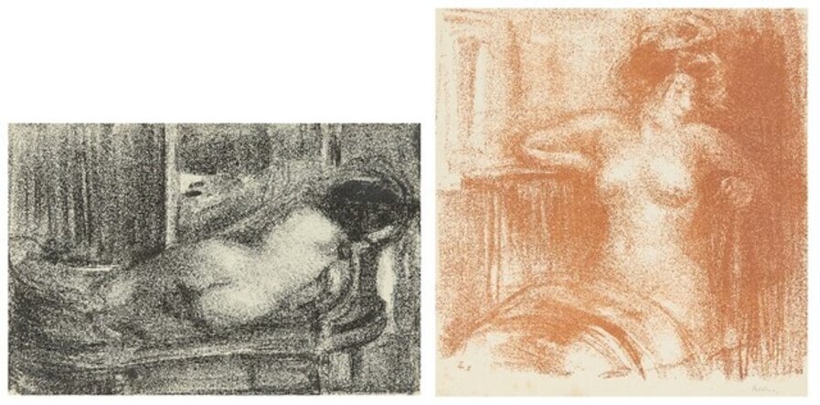 Distraction; Reclining nude