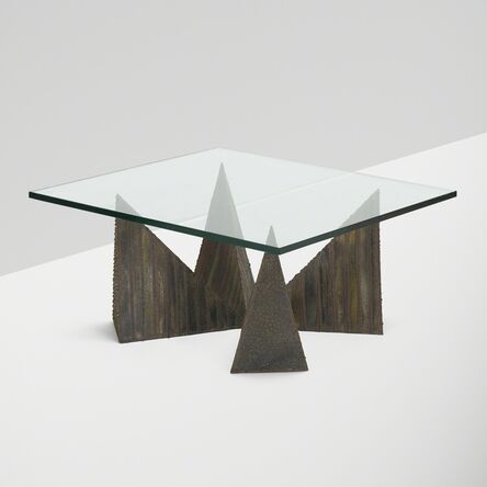 Paul Evans (1931-1987), ‘Sculptured Metal coffee table, model PE-14’, 1964