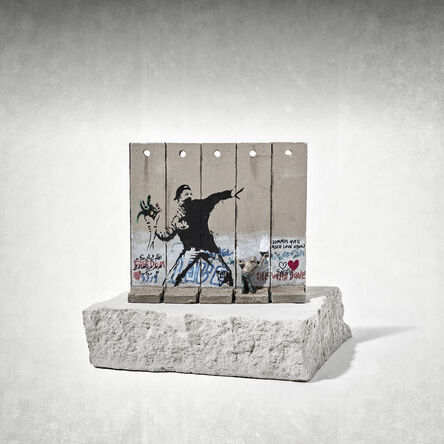 Banksy, ‘Walled Off Hotel - Five-Part Souvenir Wall Section (Flower Thrower)’