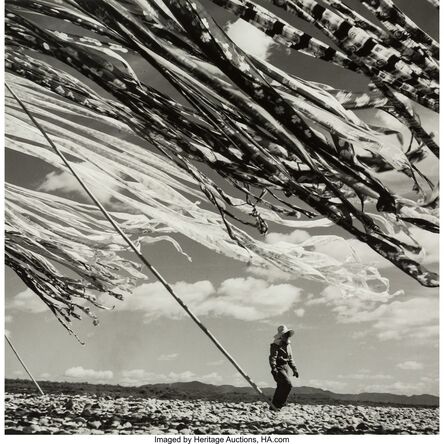 Werner Bischof, ‘Silk Drying in the Wind, Kyoto’, 1951