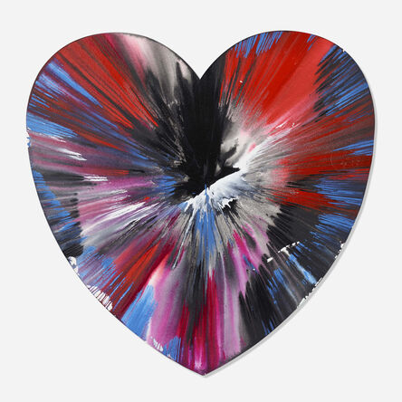 Damien Hirst, ‘Signed Heart Spin Painting’, 2009