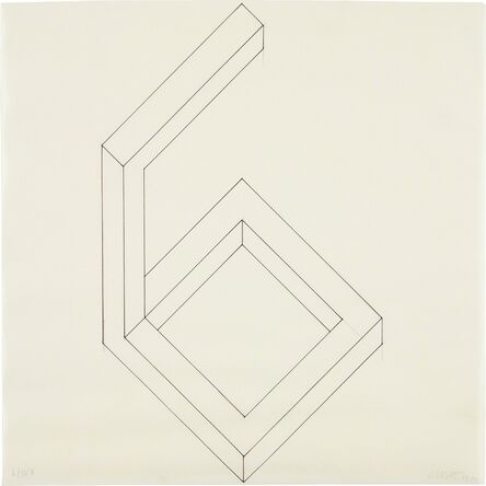 Sol LeWitt, ‘Incomplete Open Cube 6/10’, 1974