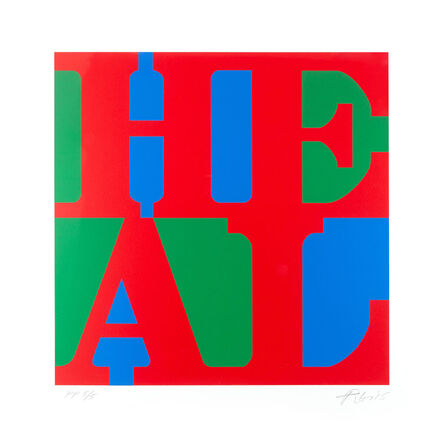Robert Indiana, ‘HEAL (red, green, blue variation)’, 2015