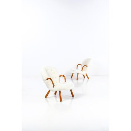 Philip Arctander, ‘Clam Model  pair of armchairs’
