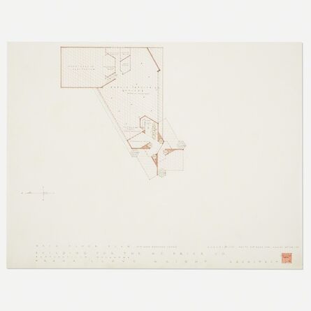 Frank Lloyd Wright, ‘Plan for Price Tower, Bartlesville, Oklahoma’, 1952