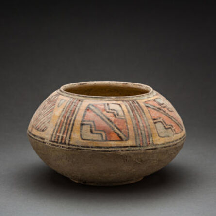 Unknown Asian, ‘Polychrome Painted Terracotta Bowl with Geometric Designs’, 3000 BCE-2000 BCE