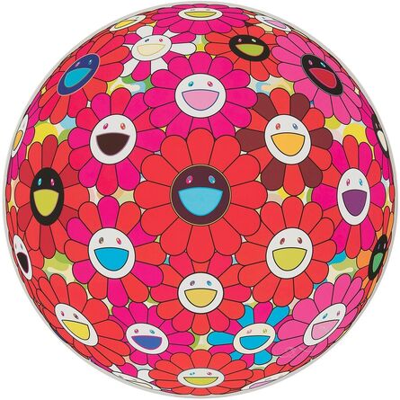 Takashi Murakami, ‘Flowerball (3D) - Red, Pink, Blue’, 2013