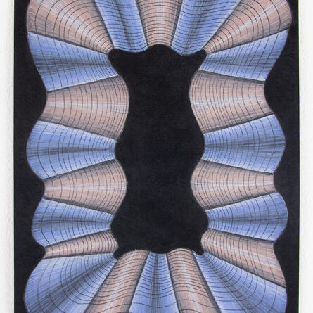 Nancy Blum, ‘Blue and Pink Black Drawing 7’, 2023
