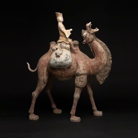 Tang Dynasty, ‘Tang Period Terracotta Camel and Rider’, Tang Dynasty, c. 618 , 907 A.D.