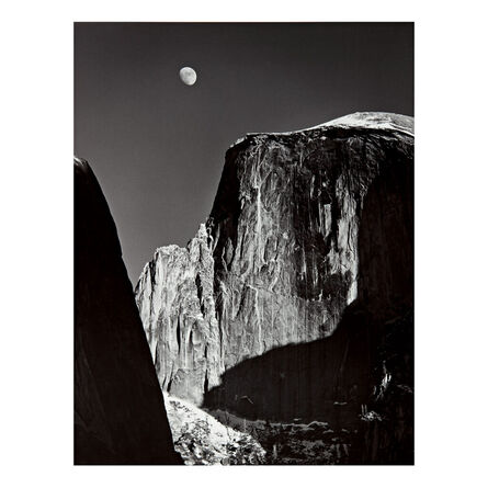 Ansel Adams, ‘Moon and Half Dome, Yosemite, California’, 1960