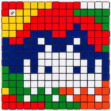 Invader, ‘Rubik Camouflage’, 2023