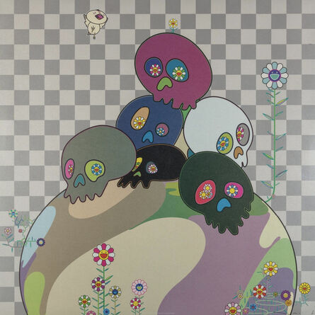 Takashi Murakami, ‘Skulls Rock’, 2004