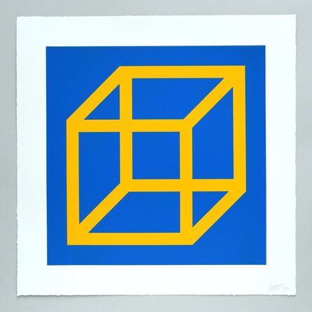 Sol LeWitt, ‘Open Cube in Color on Color Plate 06’, 2003