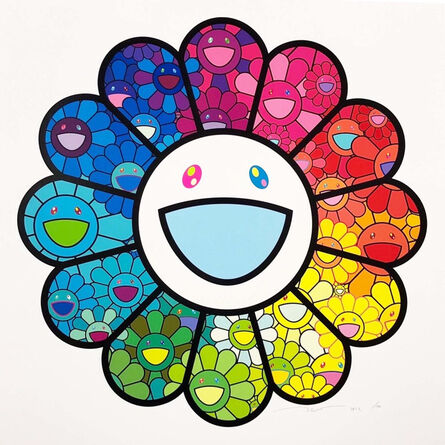 Takashi Murakami, ‘Multicolor Super Flat Flowers’, 2022