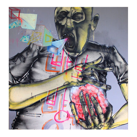 David Choe, ‘Idiot Fart Tries to Open a Jar of Kim Chee’, 2008