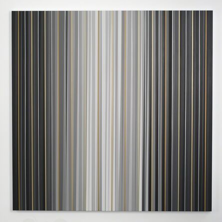 Gabriele Evertz, ‘Grays + Metallics (Aedicula), The Black Room Series’, 2014
