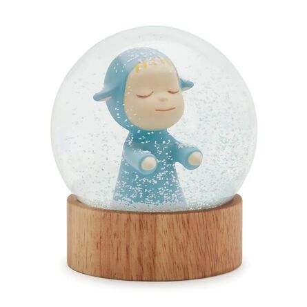Yoshitomo Nara, ‘Little Wanderer Snow Globe (Blue)’, 2023