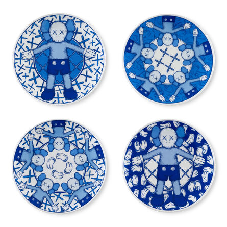 KAWS, ‘Holiday Taipei Plates (Blue)’, 2019