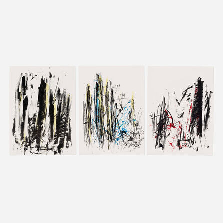 Joan Mitchell, ‘Arbres (three works)’, 1991-92
