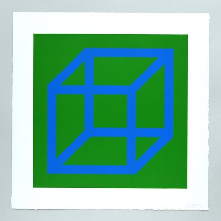 Sol LeWitt, ‘Open Cube in Color on Color Plate 12’, 2003