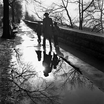 Vivian Maier, ‘1241, Father and children rollerskating on sidewalk’, 2012