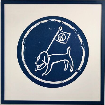 Yoshitomo Nara, ‘Peace Dog (Blue)’, 2022